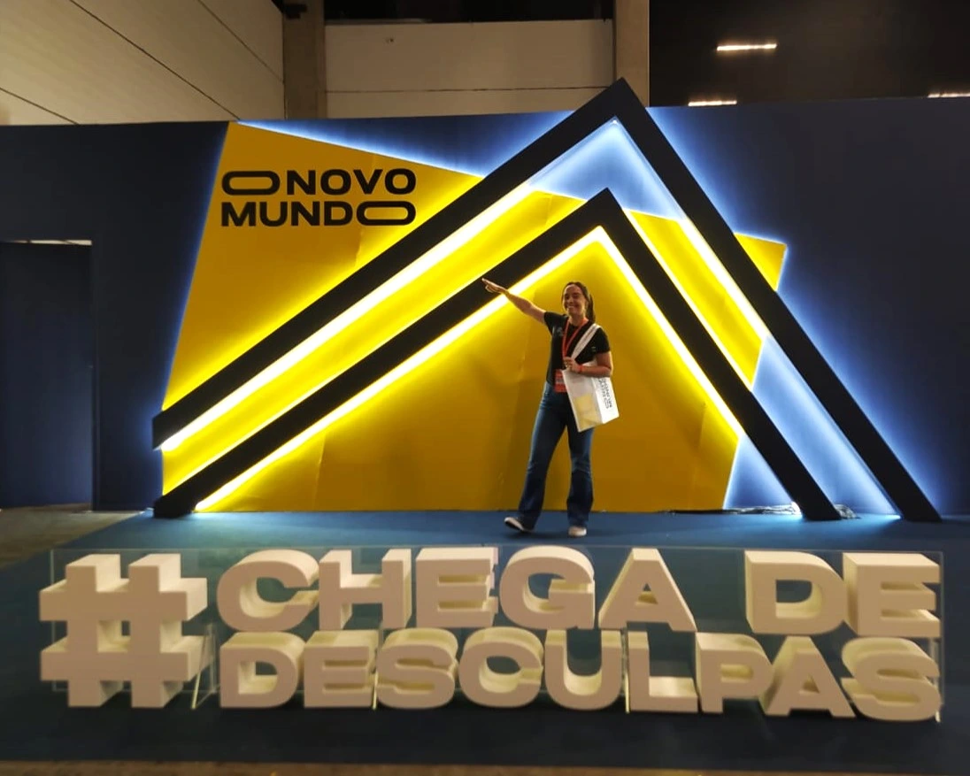 Audrey Lopes no evento Novo Mundo